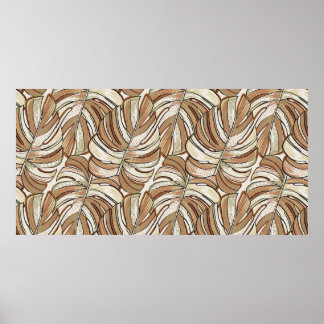 Tropisches Muster. Grafikdesign mit phantastischen Poster