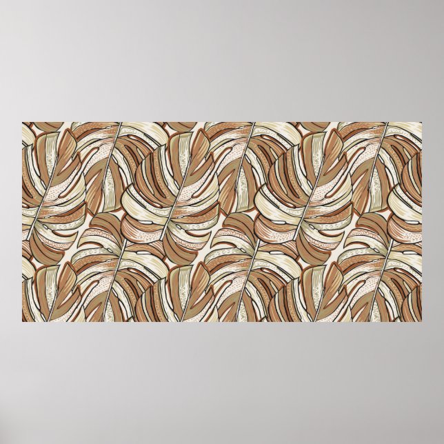 Tropisches Muster. Grafikdesign mit phantastischen Poster (Vorne)