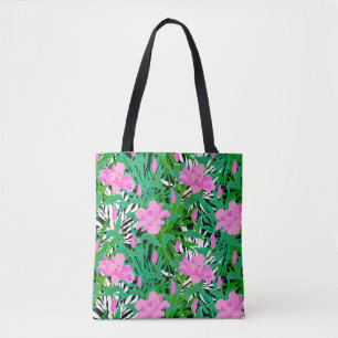 Tropisches Muster mit Dschungel-Blumen Tasche