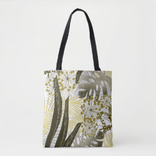 Tropisches Muster Monstera Palmenblätter exotisch Tasche