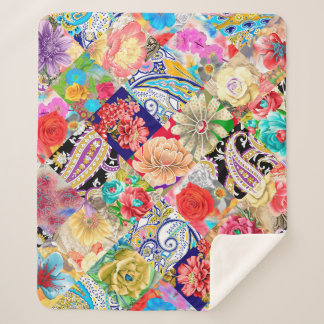 Tropisches Muster Sherpadecke