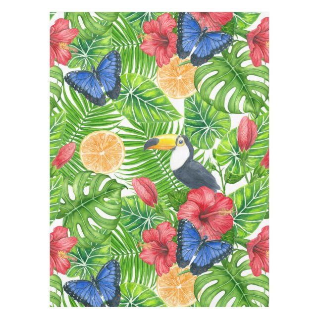 tropisches Muster Tischdecke (Vorderseite)
