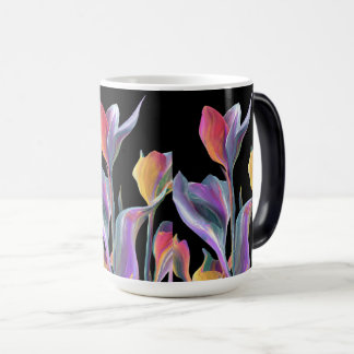 Tropisches Natur-Blattmuster-Teetasse Verwandlungstasse