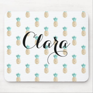 tropisches neues Sommer-Imitatgoldananasmuster Mousepad