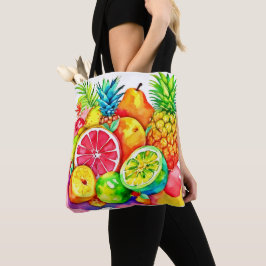 Tropisches Obst Cartoon Kunst Tasche