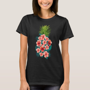 Tropisches Obst Floral Aloha Hawaii Sommer Blume P T-Shirt