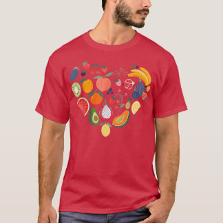 Tropisches Obst Lover Vegan Vegetarian Healthy 141 T-Shirt
