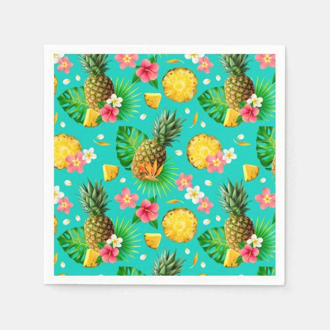 Tropisches Obst Serviette (Vorderseite)