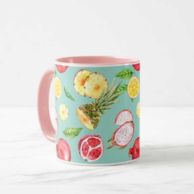 Tropisches Obst Tasse (Vorderseite Links)