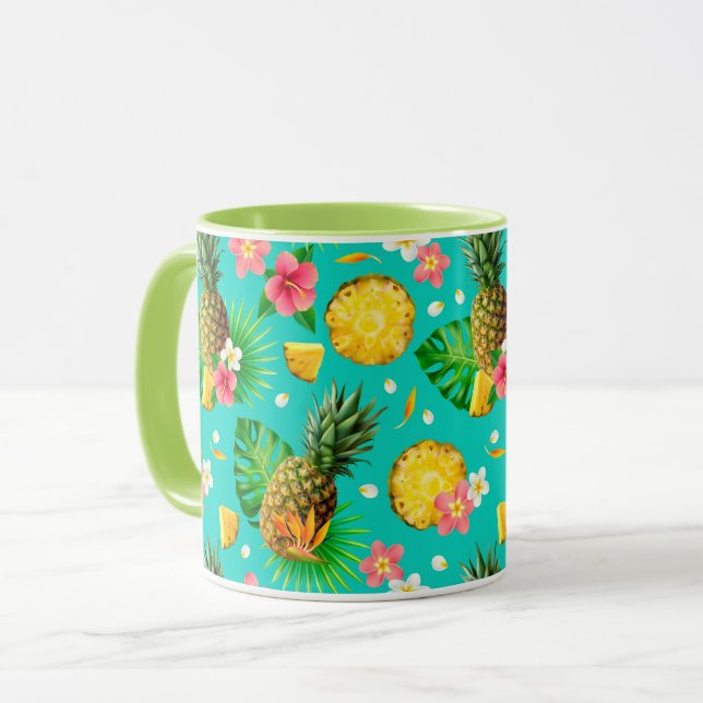 Tropisches Obst Tasse (Vorderseite Links)