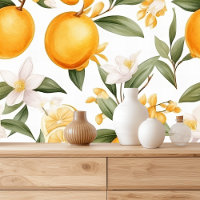tropisches Orangenmuster