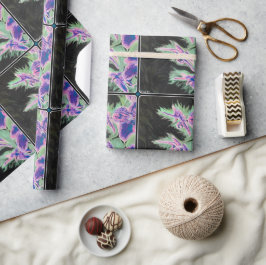 "Tropisches Orchid"-Gemälde auf einem Geschenkpapier