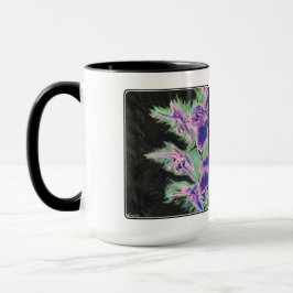 "Tropisches Orchid"-Gemälde auf einem Tasse