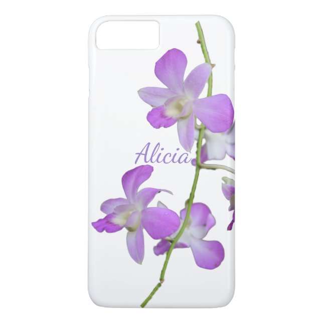 Tropisches Orchid lila weiß Case-Mate iPhone Hülle (Rückseite)