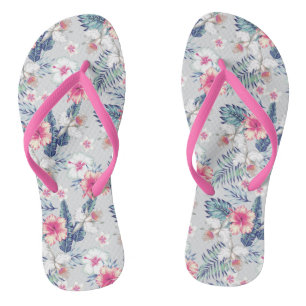 Tropisches Orchideenmuster Flip Flops