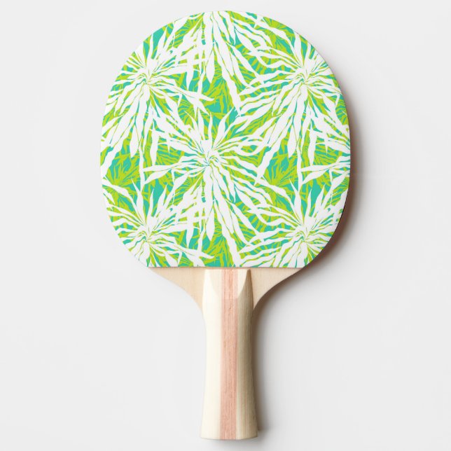 Tropisches Palmblatt-Muster Tischtennis Schläger (Vorderseite)