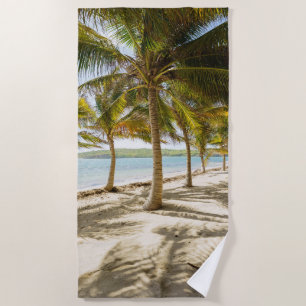 Tropisches Palmenstrand-Foto Strandtuch