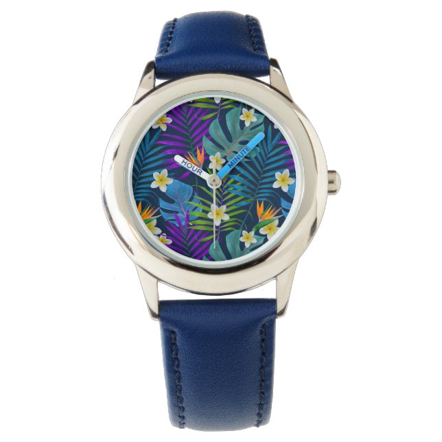 Tropisches Paradies Armbanduhr (Vorderseite)