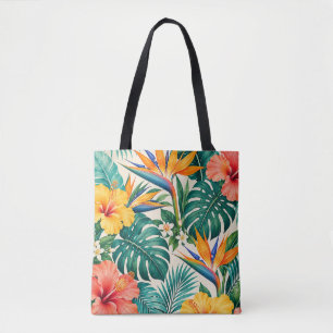 Tropisches Paradies Botanisches Blumendesign Tasche