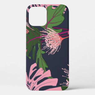 Tropisches Paradies: Exotische Blätter und Blume Case-Mate iPhone Hülle