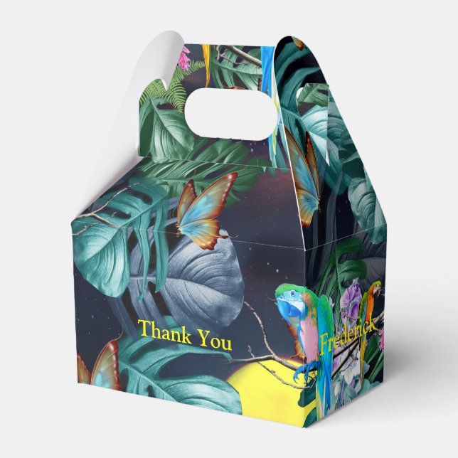 Tropisches Paradies für Flora und Fauna bei Sonnen Geschenkschachtel (Vorderseite)