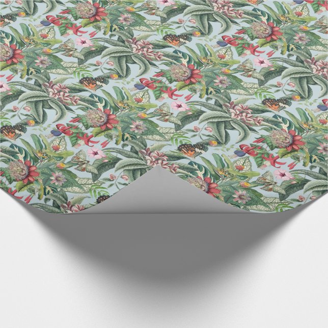 Tropisches Paradies Geschenkpapier (Ecke)