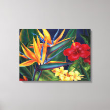 Tropisches Paradies Hawaiian Wrapped Canvas