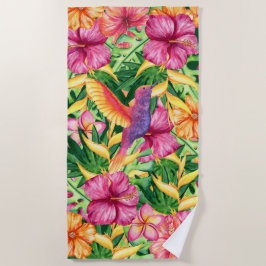 Tropisches Paradies Hawaiianische Blume Strandtuch