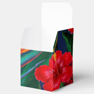 Tropisches Paradies-hawaiisches Blumen Geschenkschachtel
