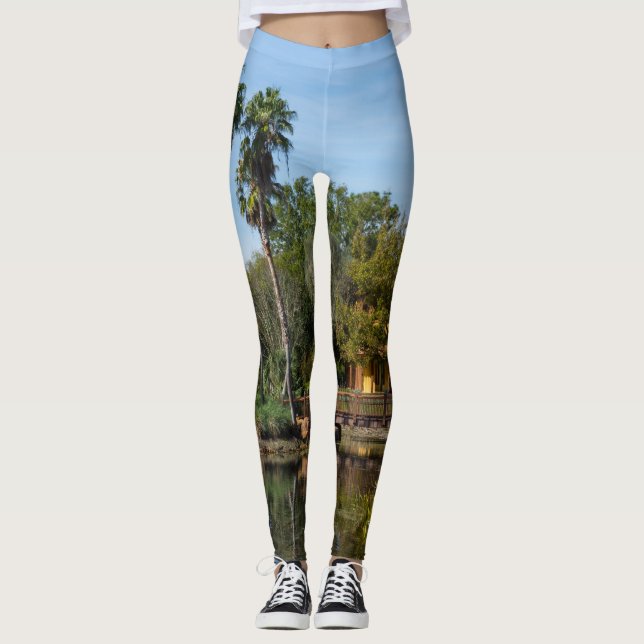 Tropisches Paradies Leggings (Vorderseite)