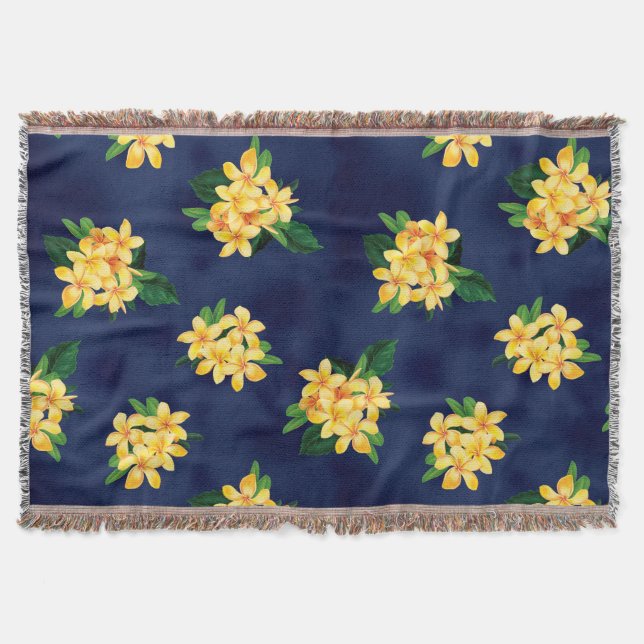 Tropisches Paradies Plumeria Hawaiian Decke (Vorderseite)