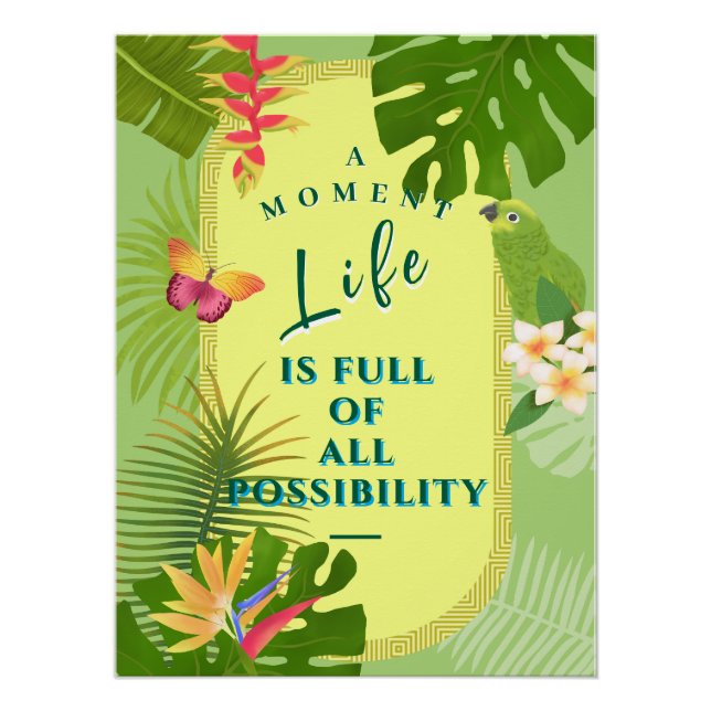 Tropisches Paradies Poster (Vorderseite)