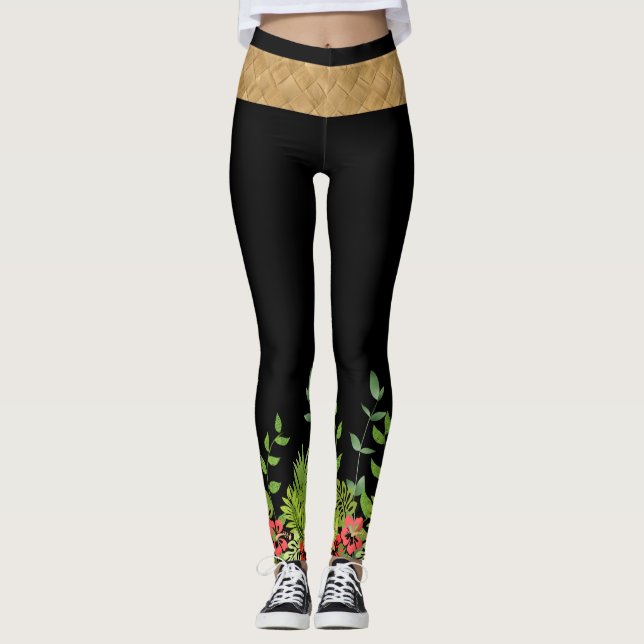 Tropisches Paradies (unterwegs) Leggings (Vorderseite)