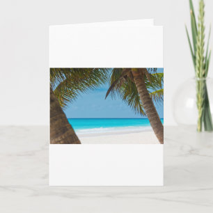 Tropisches Paradies Wasser Strand Sand Surfen Schi Karte