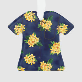 Tropisches Paradiesplumeria-Hawaiianer-Aloha Shirt Ornament