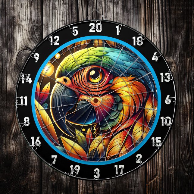 Tropisches Parrot-Dartboard für Fun-Nights Dartscheibe (Von Creator hochgeladen)