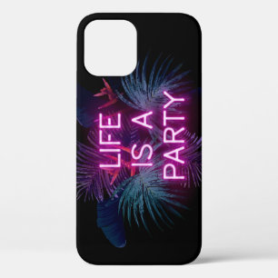Tropisches Party, Blätter aus Neonpalmen. Case-Mate iPhone Hülle