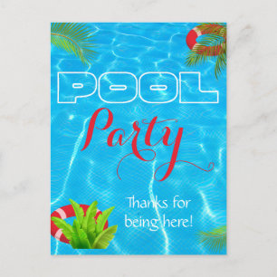Tropisches Party Sommer Geburtstag Postkarte