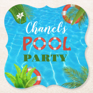 Tropisches Party Sommer Geburtstag Untersetzer
