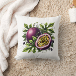 Tropisches Passionfrucht botanisches Obst Kissen