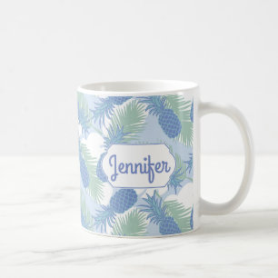 Tropisches Pastellananas-Muster addieren Ihren Kaffeetasse