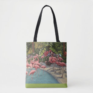 Tropisches Pink Flamingo Flamboyance Shoulance Tas Tasche