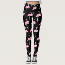 Tropisches Pink Flamingo Muster Weiße Blumenreste