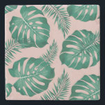 Tropisches Pink & Green Palm Blätter Nahtloses Mus Steinuntersetzer<br><div class="desc">Das tropische Pink & Green Palm Blätter Seamless Pattern ist ein lebendiges Design mit einer Auswahl an rosa und grünen Palmen Blätter, die in einem wiederholt auftretenden Muster angeordnet sind. Das Muster hat ein nahtloses Layout, das bedeutet, dass die Kanten des Designs nahtlos zusammenpassen, um ein durchgängiges und ununterbrochenes Muster...</div>
