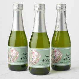 Tropisches Pink-Protea-Floral auf Mint MINI