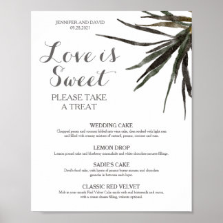 Tropisches Posterpapier für Hochzeitsnacht Poster