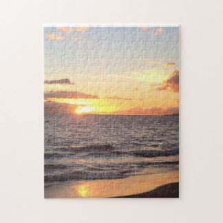 Tropisches Puzzlespiel Strandsonnenuntergang-Mauis