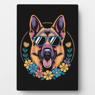 Tropisches Retriever - Golden Beach Vibes Dog Fotoplatte