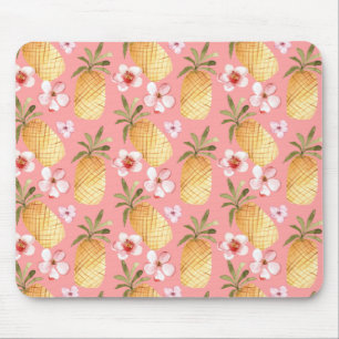 Tropisches Retro-Design mit Ananas Mousepad