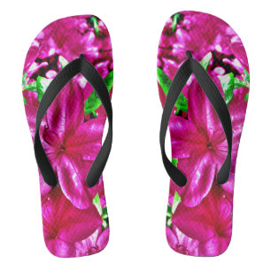 Tropisches Rosa Blumenmuster Flip Flops
